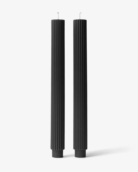 Caviar Tall Ribbed Candle