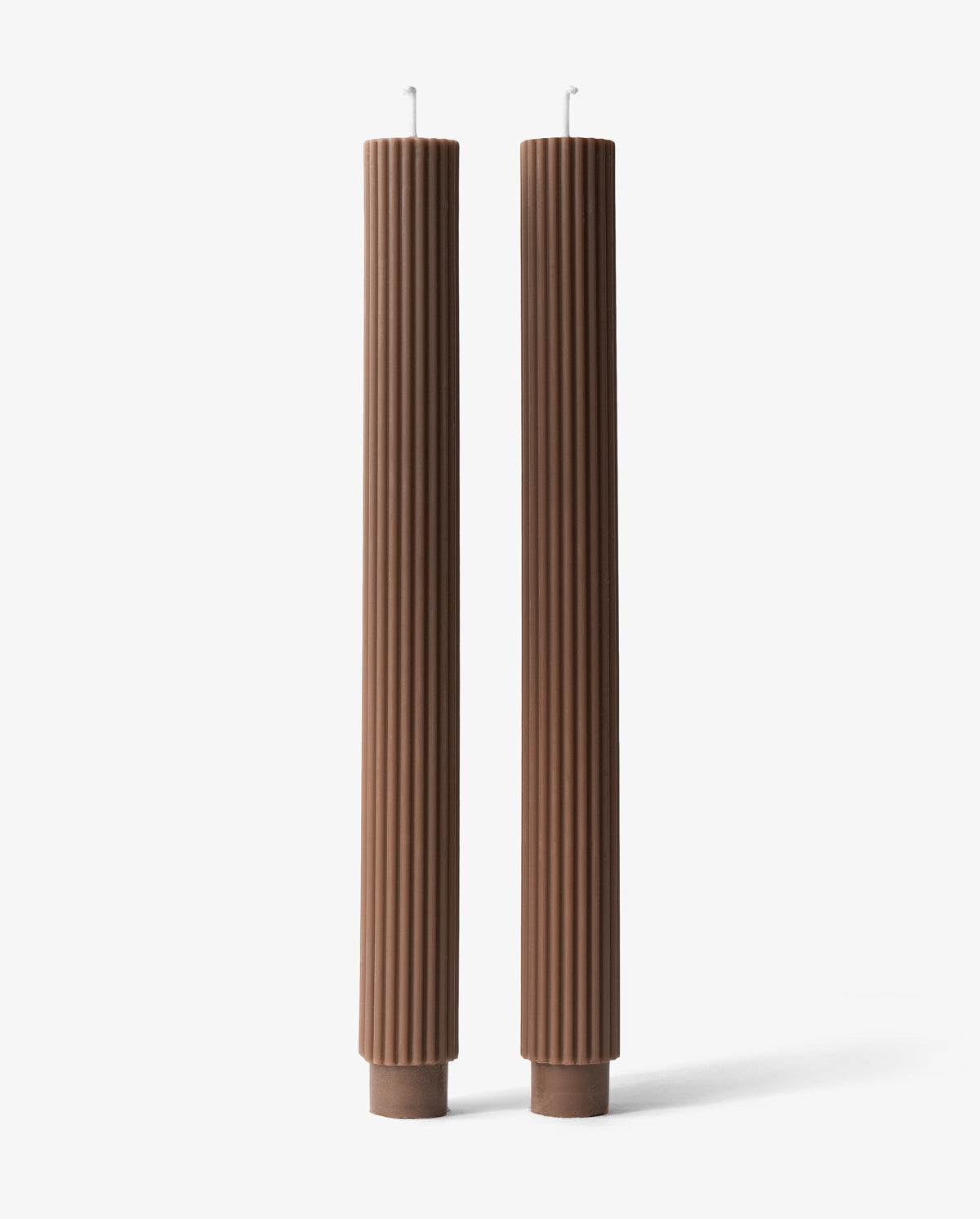 Espresso Tall Ribbed Candle
