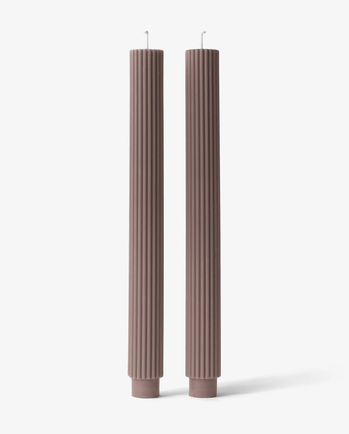 Truffle Tall Ribbed Candle
